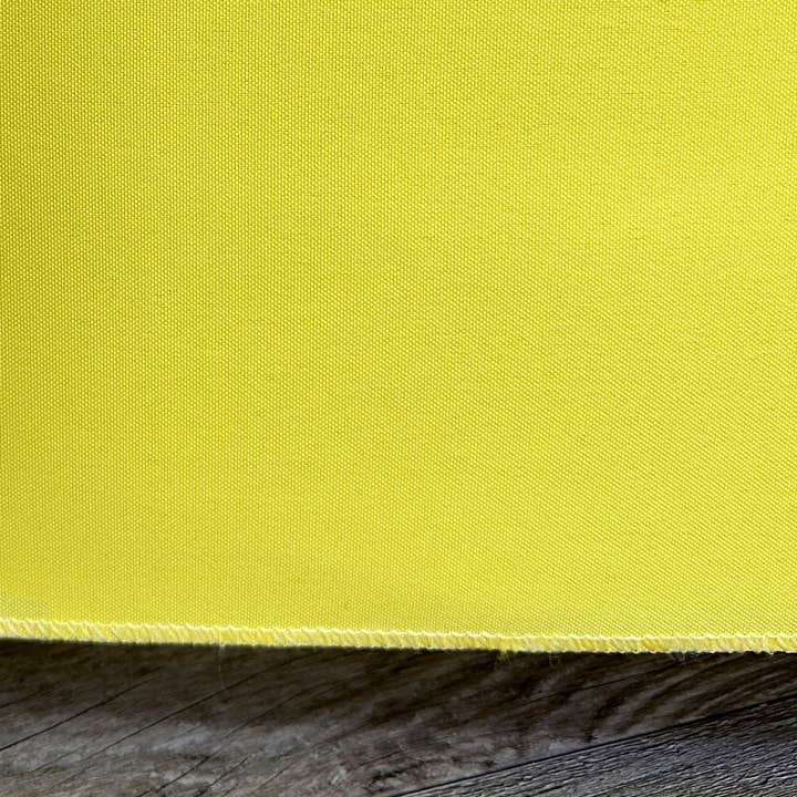 YOUR CHAIR COVERS - Wholesale Tablecloth - 6 ft Fitted Polyester Tablecloth Rectangular Canary Yellow