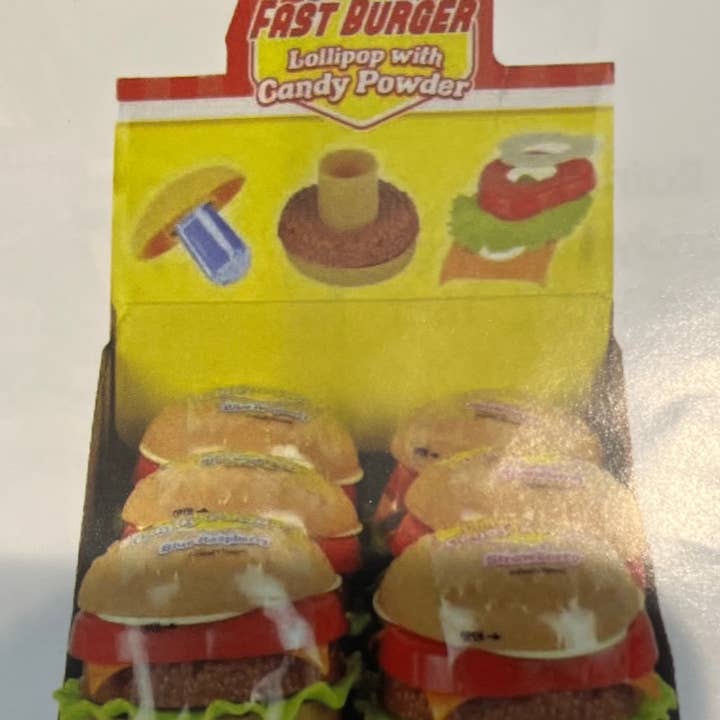 FAST HAMBURGER LOLLYPOP for wholesale by Gotta Get It Gifts