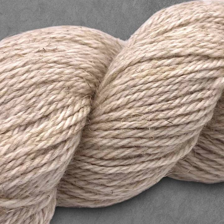 Rooster Yarns – wholesale Yarn – Undyed Yarn: Organic Wool Linen Aran Knitting Yarn2