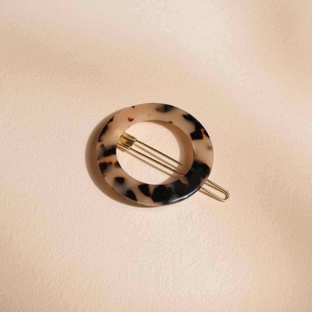 Bachca – wholesale Hårklämma - Dam – Rund hårklämma i sköldpaddsmönster0