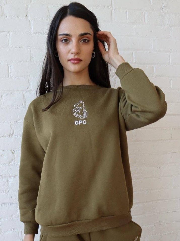 Qalbi Crewneck por atacado de One Pulse Collective