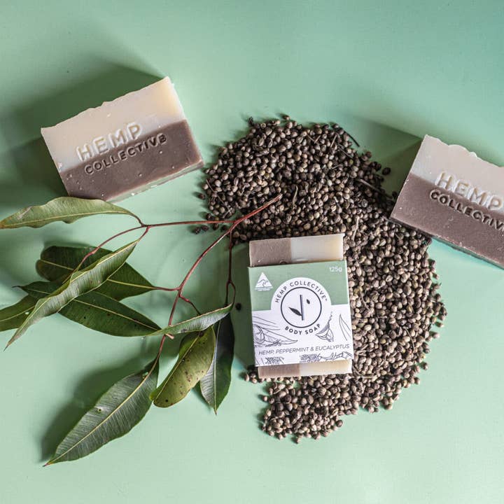 Hemp + Peppermint + Eucalyptus Soap for wholesale by Hemp Collective