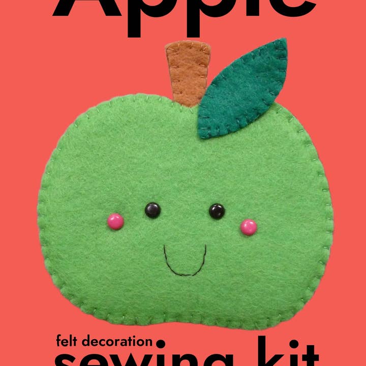 paper-and-string ltd - Wholesale DIY Craft Kit - Apple Felt Decoration Sewing Kit0