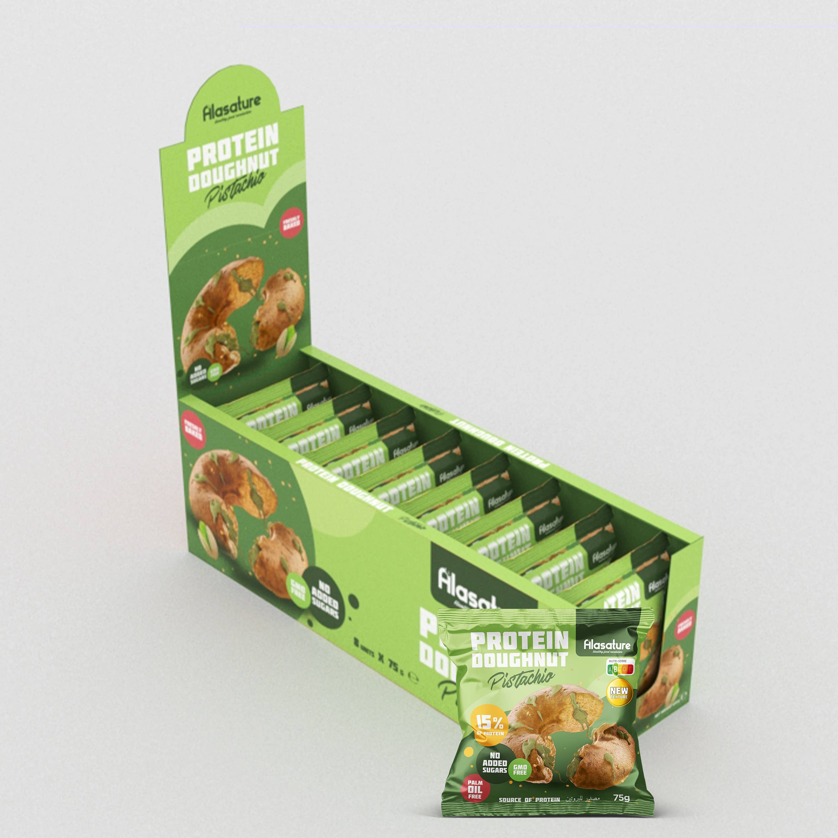Alasature / Elmafood Iberica SL – wholesale Kakor – Pistaciedonut med krämig fyllning4
