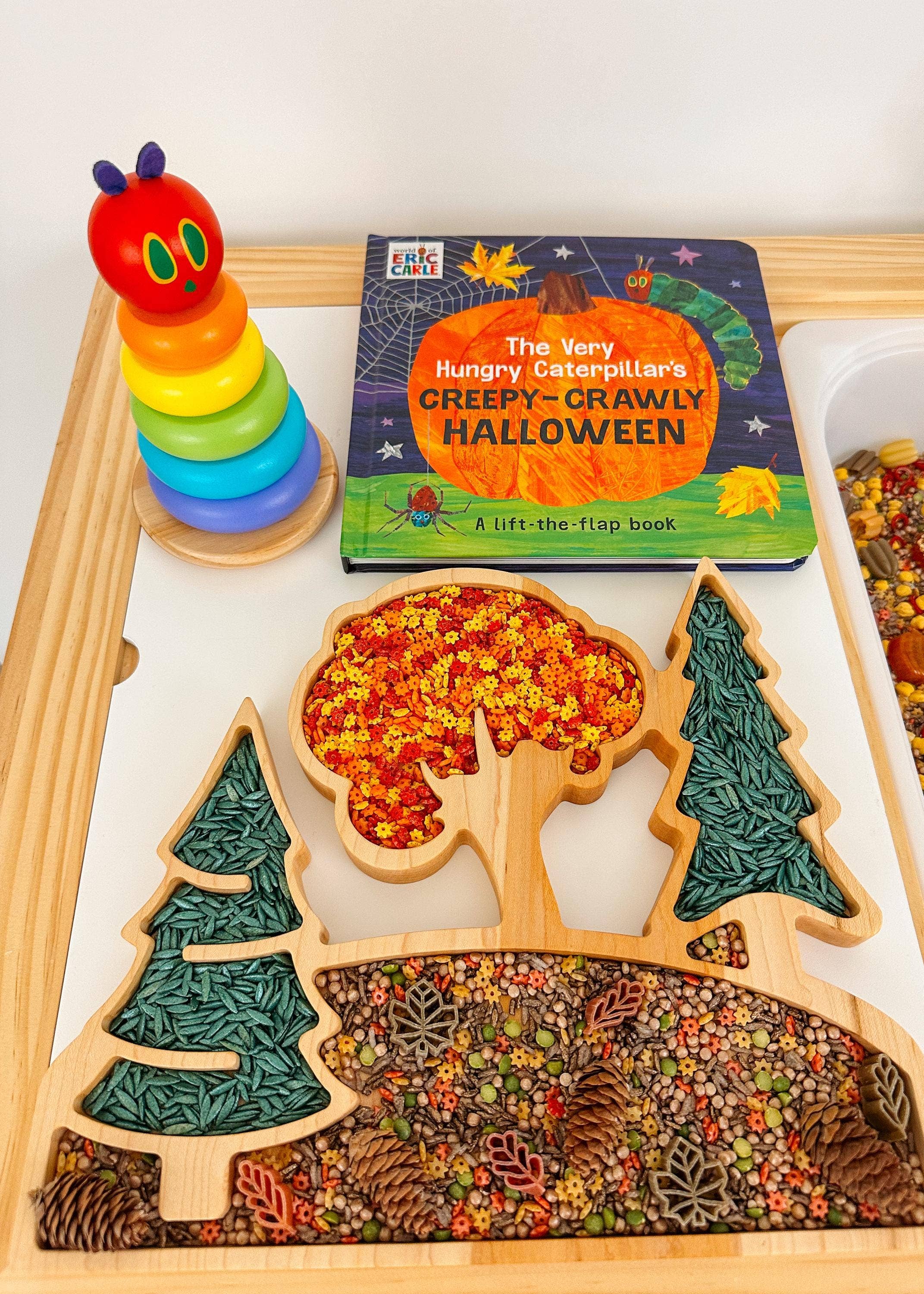 Carved Together Co – wholesale Wood toy – Child – Forest Landscape Sensory Play Tray - Large8