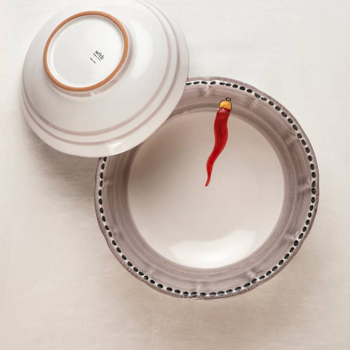 Fortuna - Tigela grande de cerâmica para salada por atacado de waiting for the bus