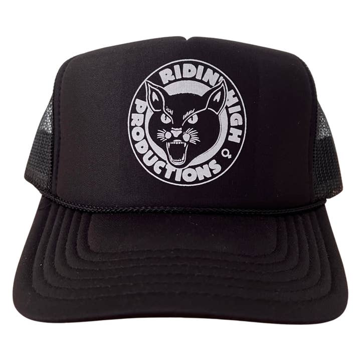 Cappello Trucker in Schiuma con Logo Ridin' High Productions per la vendita all'ingrosso da parte di Ridin' High Productions
