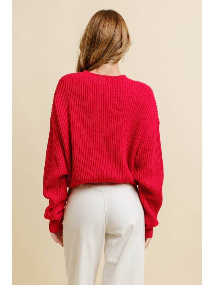 Cloud Ten - Wholesale Knit Sweater - Women's - CSW13483 - MERRY CHRISTMAS HOLIDAY SWEATER10