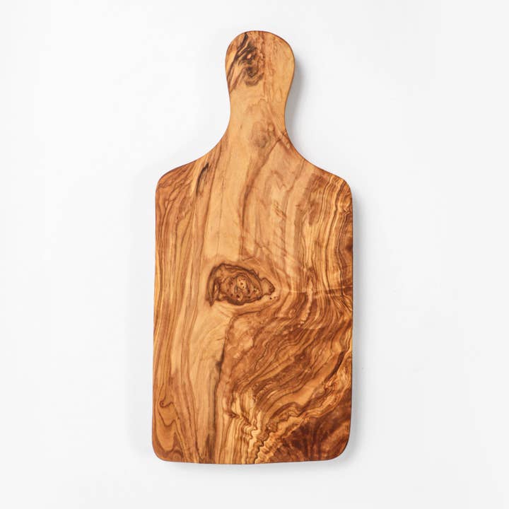 ArtisRaw Olive Wood - Wholesale Cutting Board - Rectangular Cutting Board with integrated circular handles