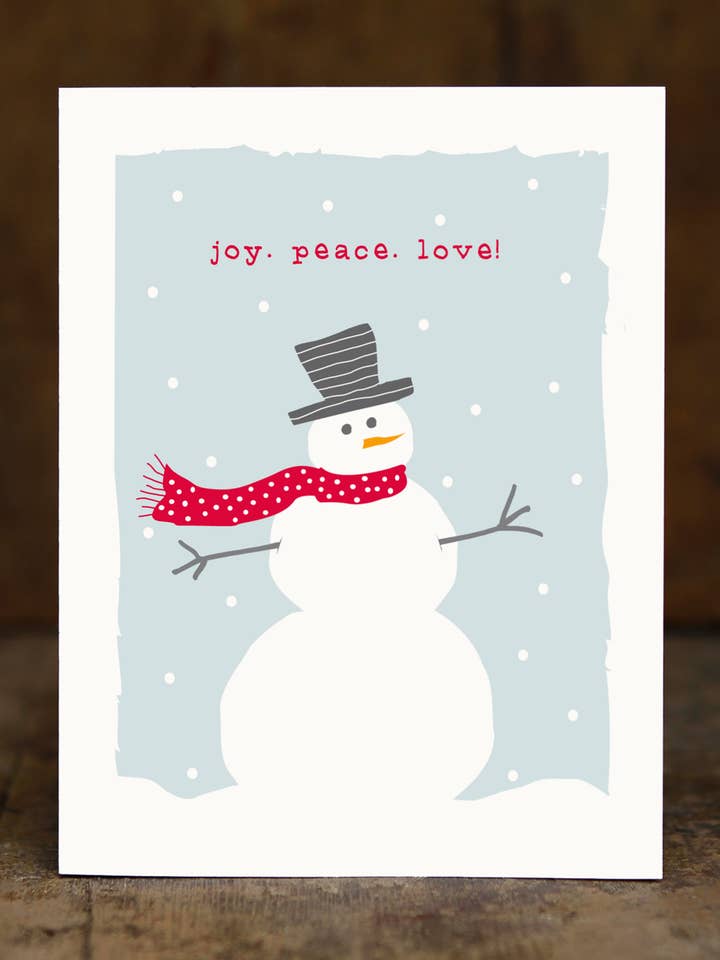Snowman Premium Christmas Card Set for wholesale by Sugarhill Card Co