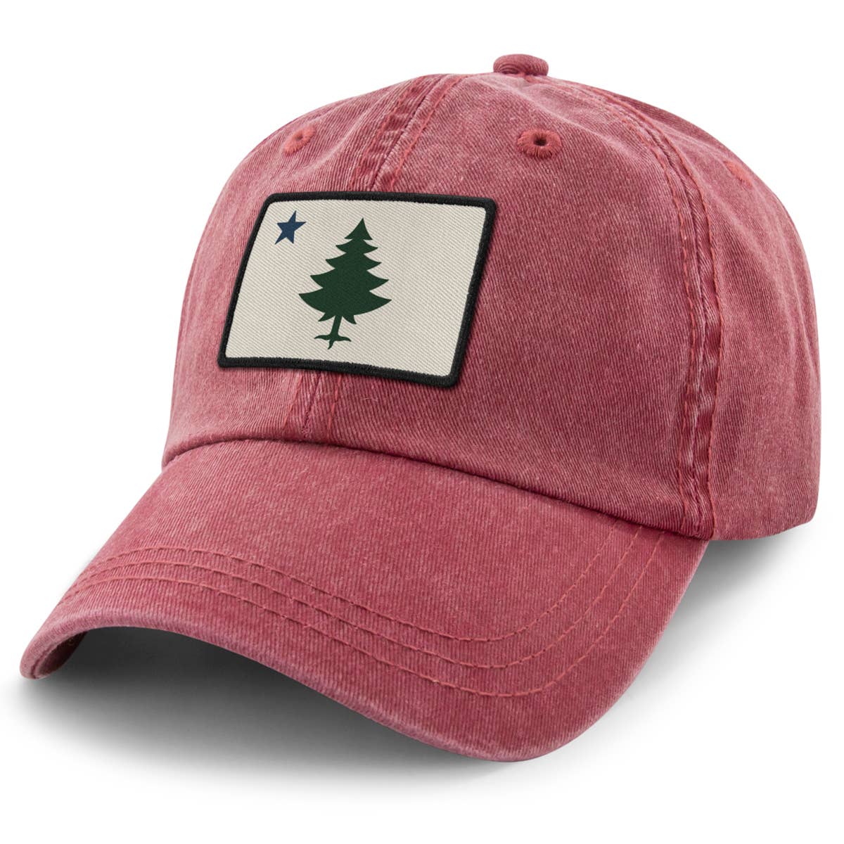 Chowdaheadz – wholesale Baseballkeps - Unisex – Vintage Maine Flag tvättad pappa hatt1