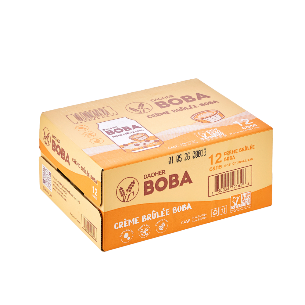 DaoHer Beverage - Wholesale Iced Tea - Daoher Crème Brûlée BOBA (limited edition)7