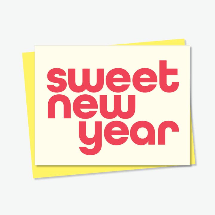 Doux Nouvel An | Carte du Nouvel An juif de Rosh Hashana pour la vente par Everyday Yiddish