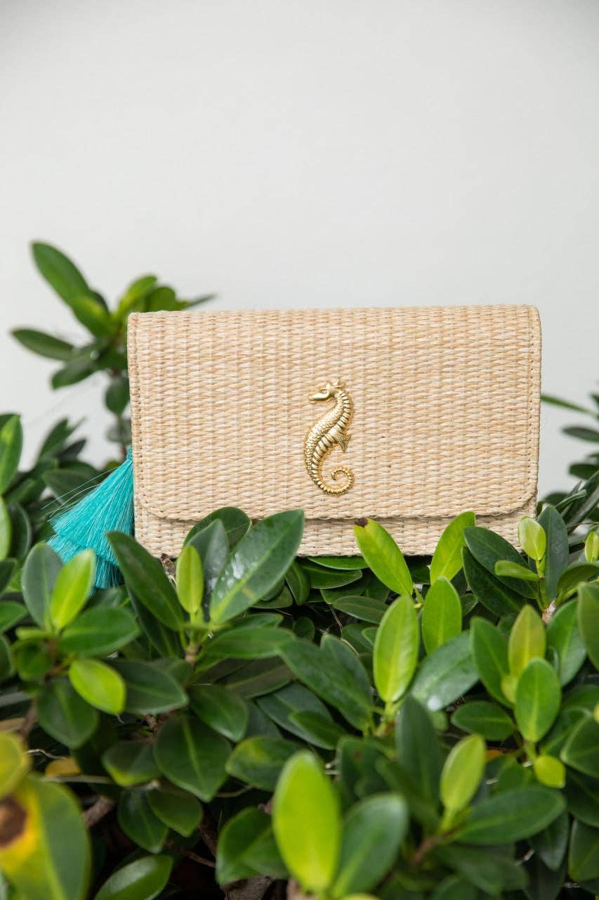 Lisi Lerch - Vente Pochette – femme - Pochette en paille rubis - WS10