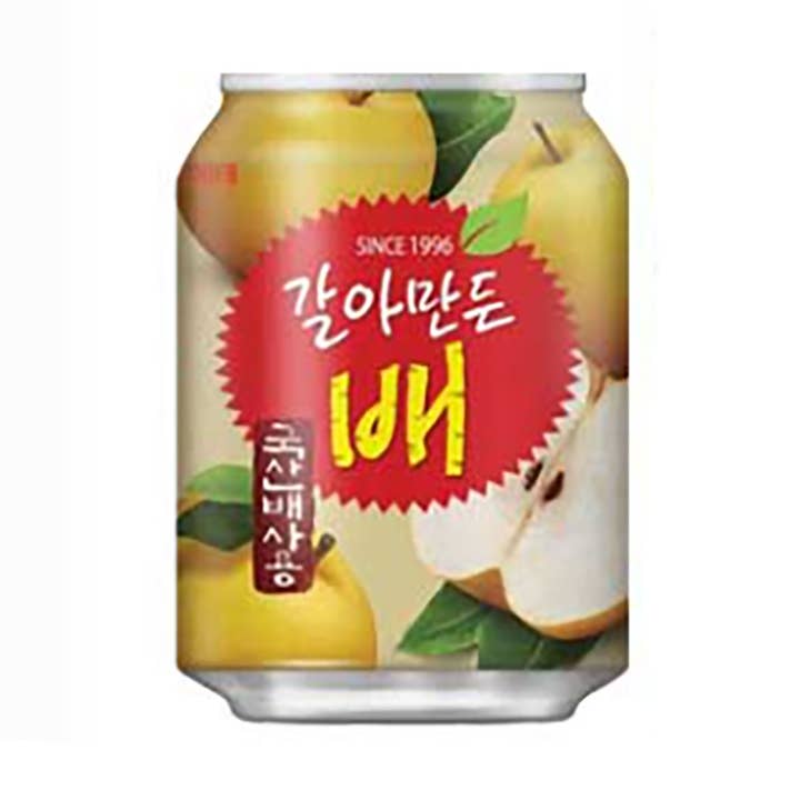 Boisson gazeuse Haitai à la poire–238ml (6x12, 72 paquets) pour la vente par K Moitves Foods