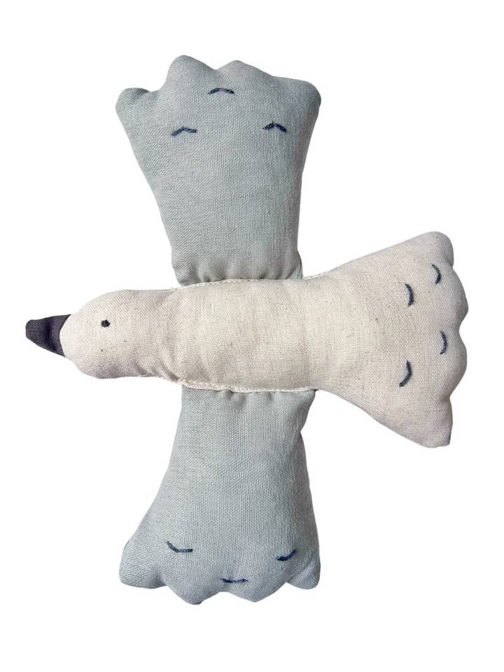 Linen Bird Light Blue for wholesale by Little Blue Swallow