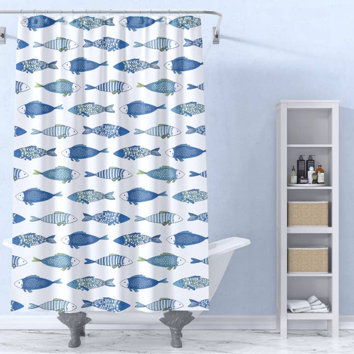 Levtex Home - Wholesale Shower Curtain - Catalina Fish Shower Curtain