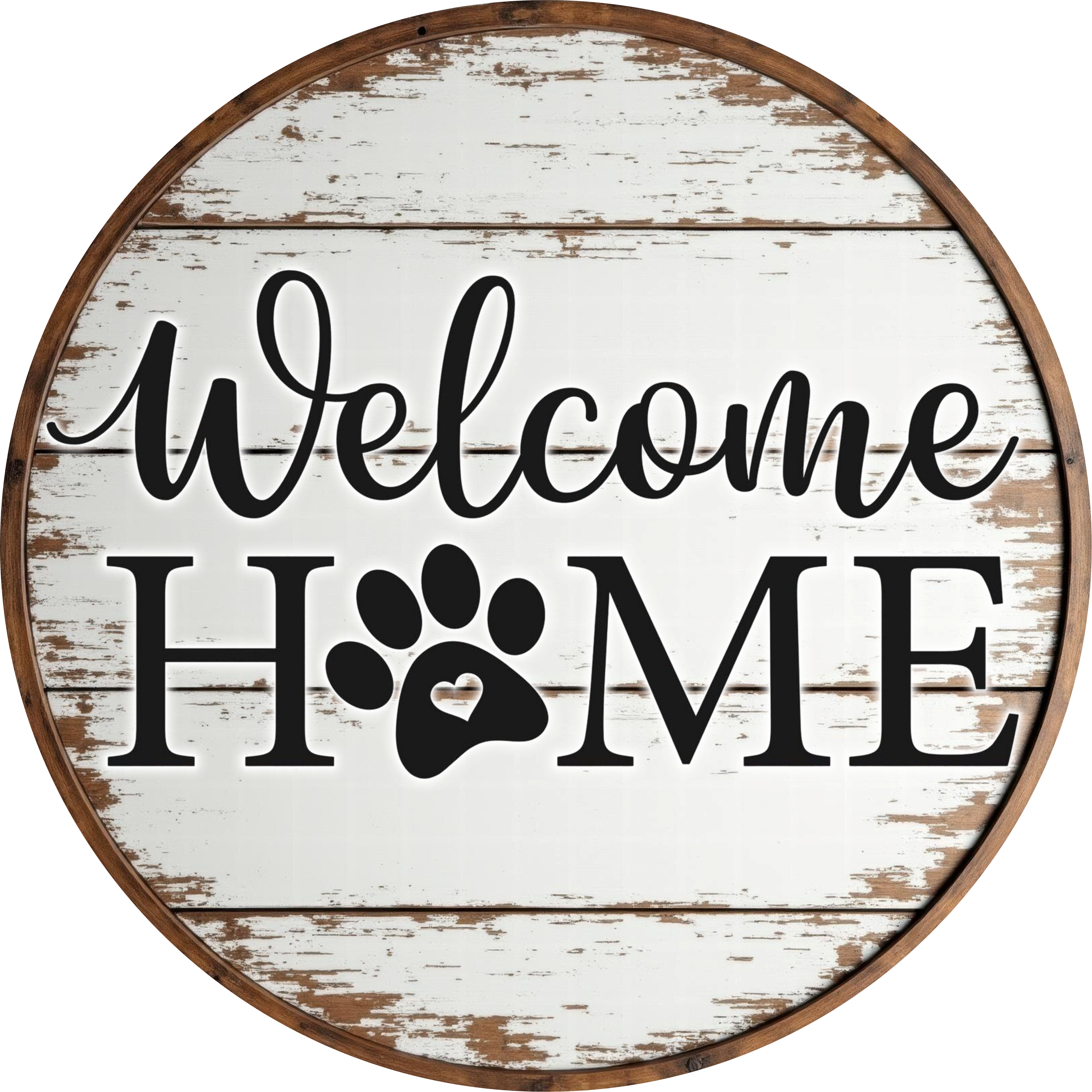 DecoExchange - Vendita all'ingrosso Cartelli - Cartello Cane, Cartello di Benvenuto, DECOE-5351, Cartello per Ghirlanda, Cartello in Metallo da 10"0