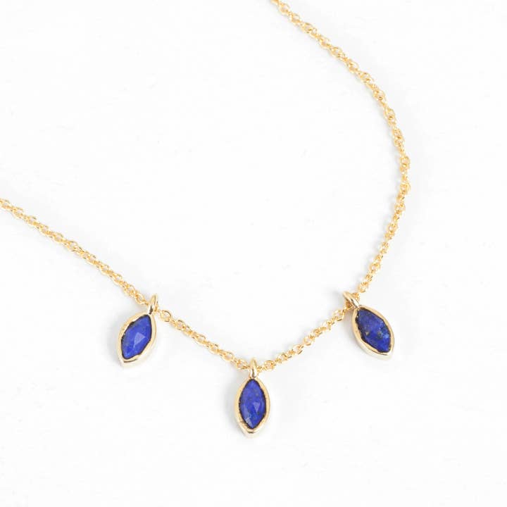Tabitha Halsband - Blå Lapis för wholesale av Heilo Jewelry