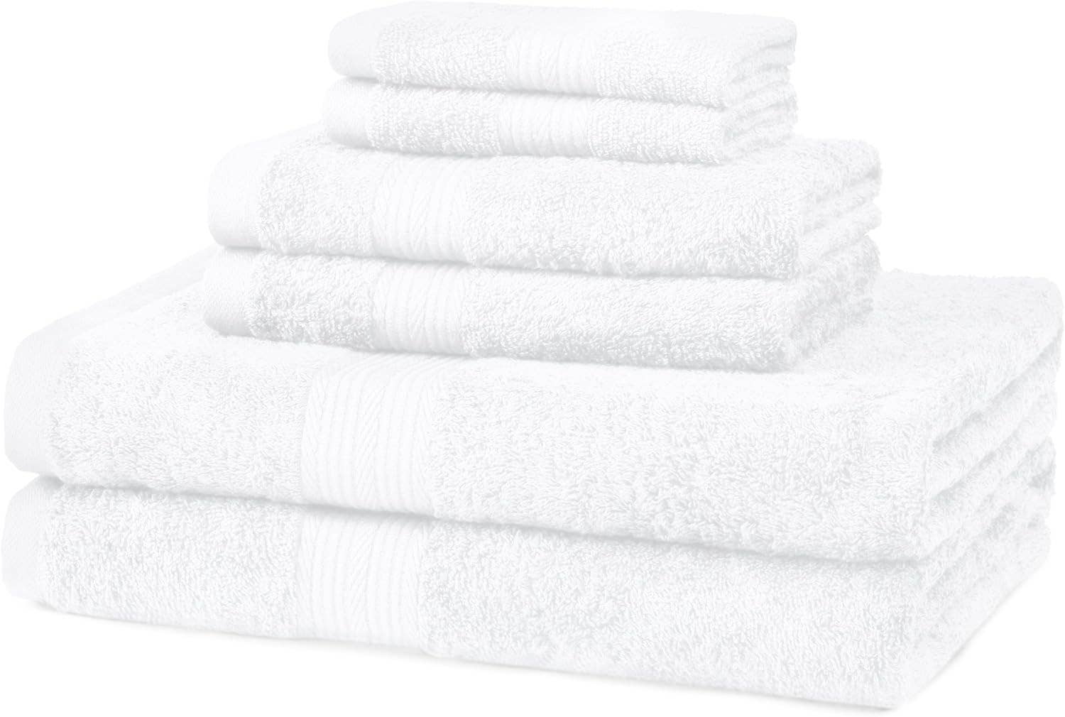 COZY HOMES COLLECTION – Engroshandel Håndklædesæt – Sæt med 6 håndklæder i 100 % Terrybomuld | Bløde og luksuriøse | 600 GSM1