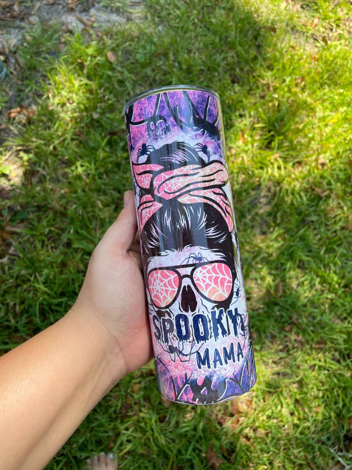 Spooky mama Tumbler for wholesale by Tiny House Wholesale