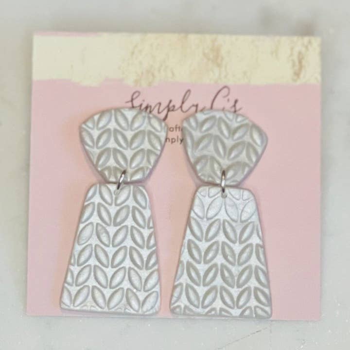 Pearl Kaite - Polymer Clay Earrings for wholesale by Simply C's