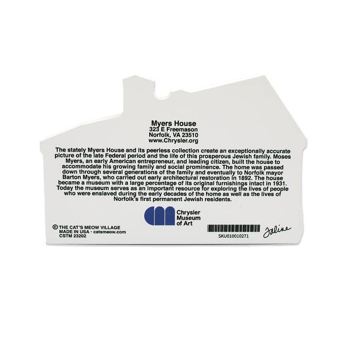 Chrysler Museum of Art - Wholesale Cutouts - Myers House Collectible Cutout1