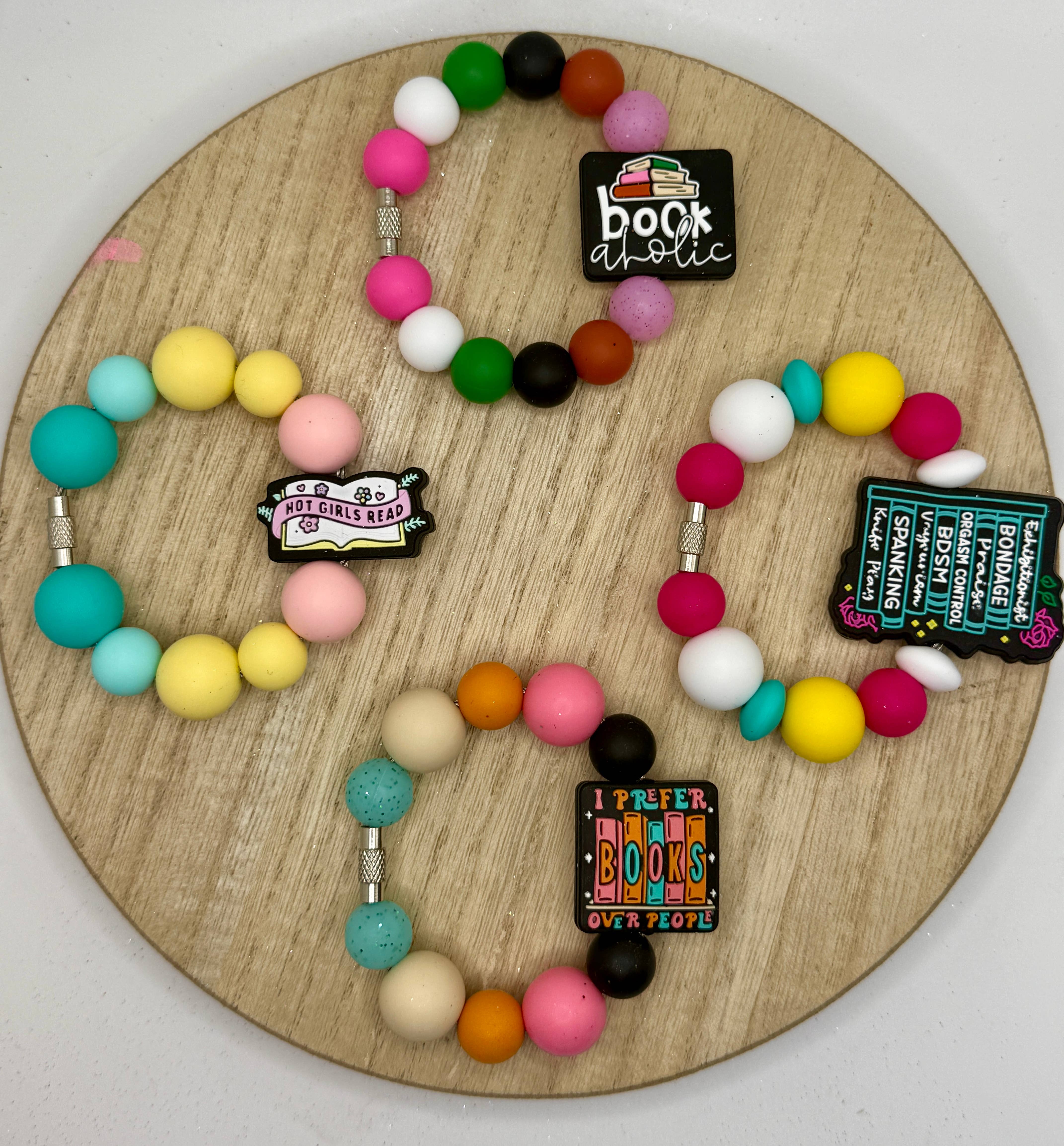 Crafting Cleveland - Wholesale Drink Topper - Bookish Cup Charms | Cup Charm | Smut | Cute | Charms1