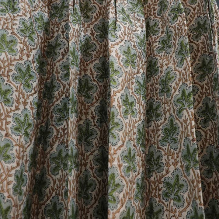 Fabdivine - Wholesale Curtain - Floral Block Print Design Pleated Curtain - Pushp Samitha3