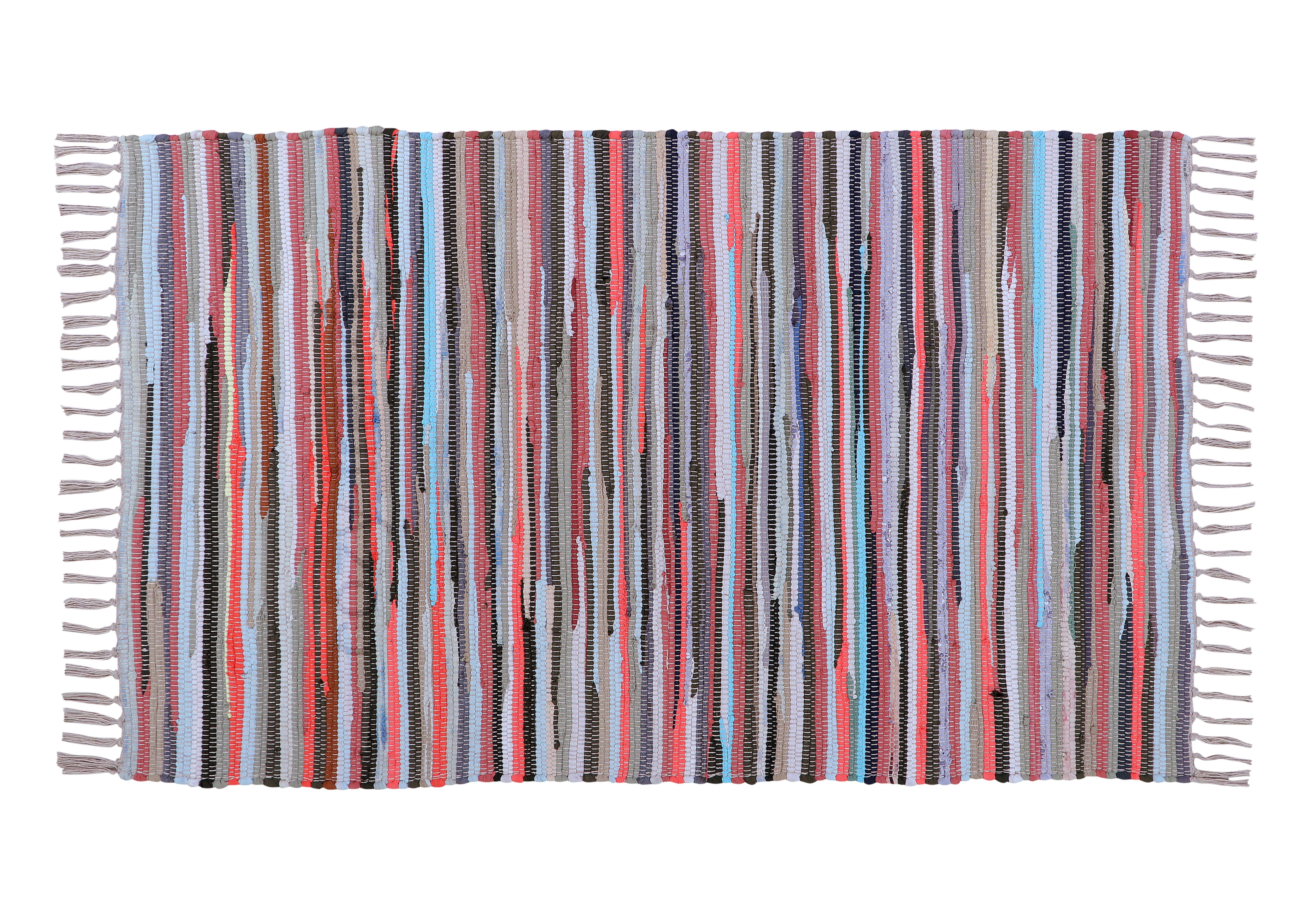 COZY HOMES COLLECTION - Wholesale Area Rug - Handmade Cotton Chindi Rug Rag 3'X5' with Tassel fringes8