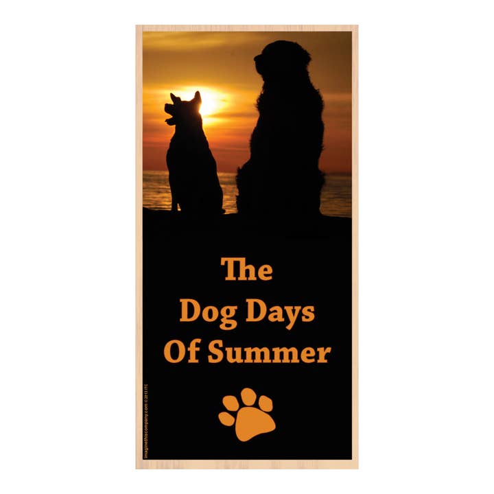 Panneau en bois vertical The Dog Days Of Summer (Sunset) pour la vente par Imagine This Company