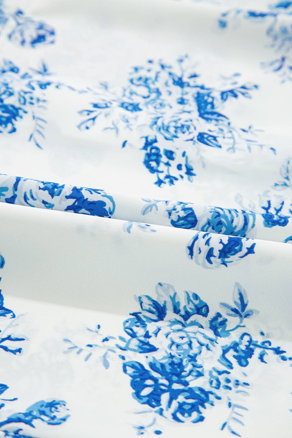 Comme indiqué Chemisier à boutons avec manches bouffantes plissées et motif floral BOHO | S-XL en vente sur Faire5