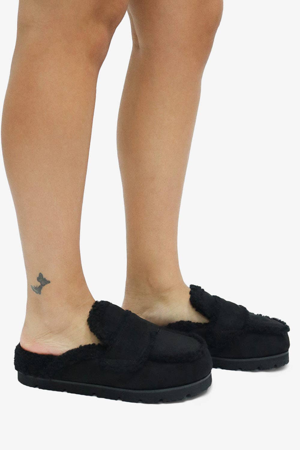 Lemonade Shoes – Großhandel Hausschuhe – Damen – TATUM - Gemütlicher Wildleder-Slide mit dicker gepolsterter Sohle3