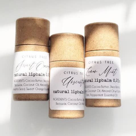 Handgemaakte lippenbalsem, bijenwas, etherische oliën voor wholesale door Citrus Tree