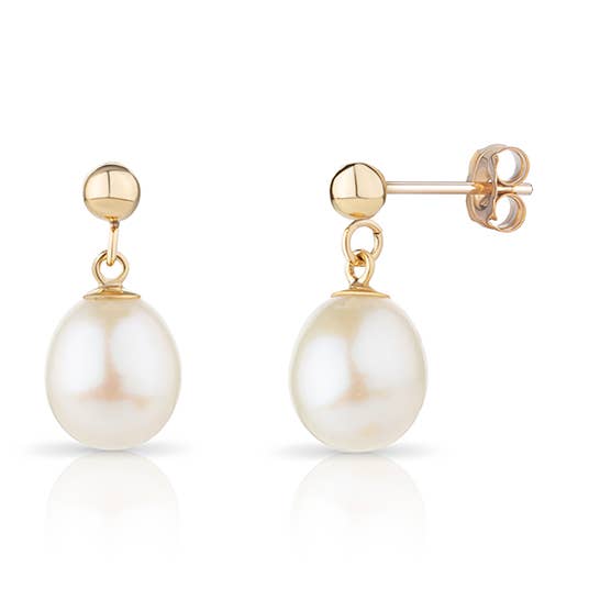 Julie - Klassiska Teardrop Pearl örhängen för wholesale av PM Atelier