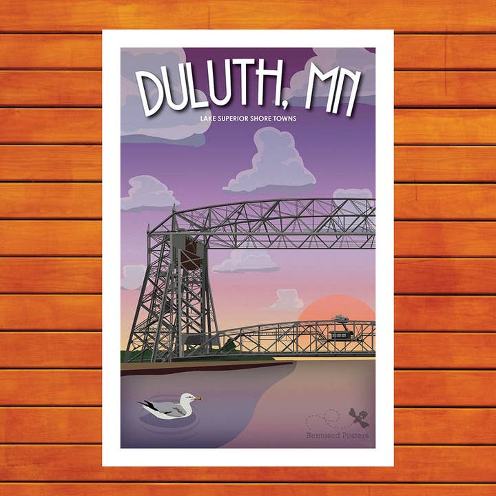 Bemused Creative - Wholesale Poster - Duluth Aerial Lift Bridge