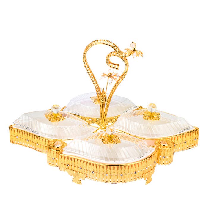 Gifts Plus - Wholesale Serving tray - Sectional Candy Tray Item #587S-C (Case Pack 6)0