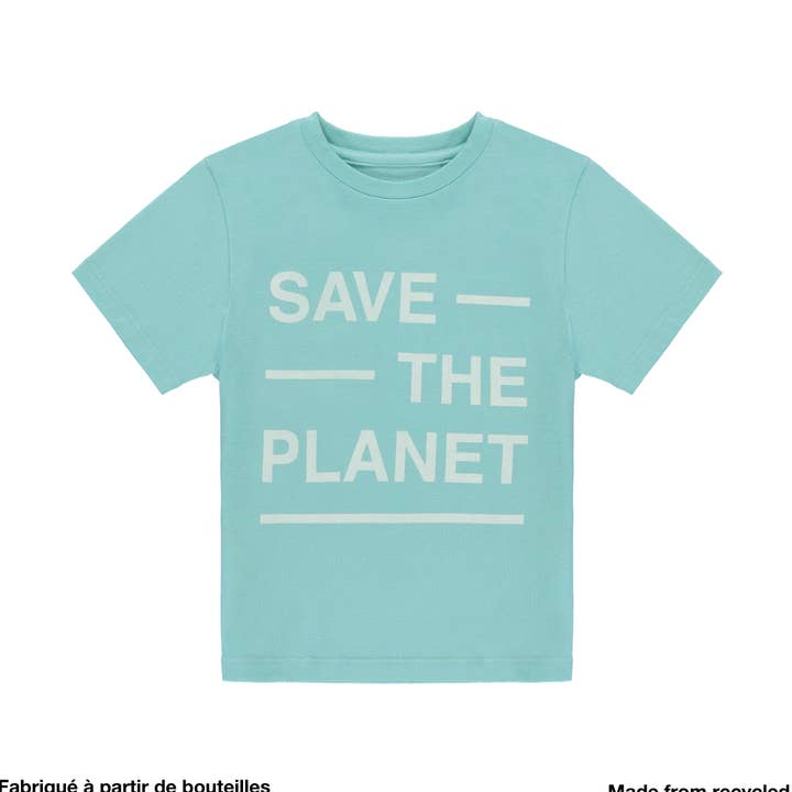 Slogan T-Shirt Blue for wholesale by 4kids