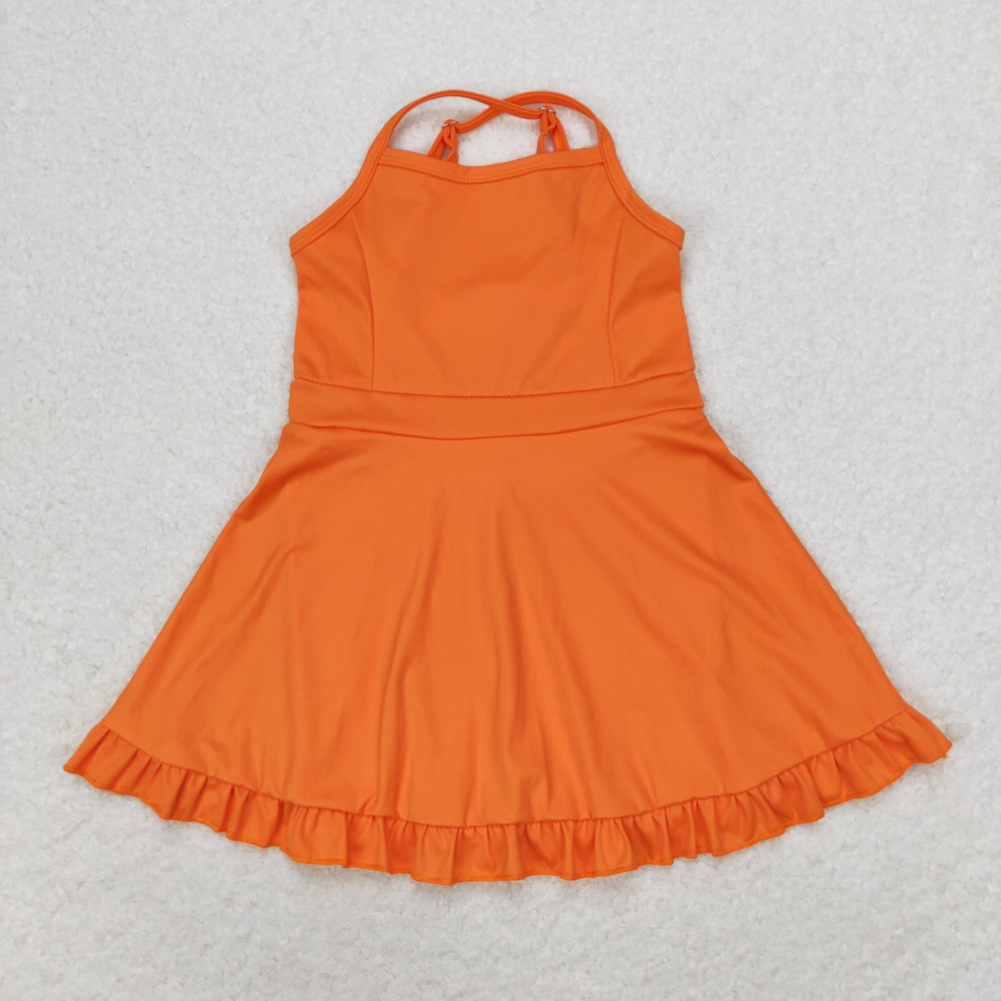Aier Wholesale - Wholesale Athletic Dress - Kids - Baby Girls Knit Knee Length Active Wear Athletic Dresses11