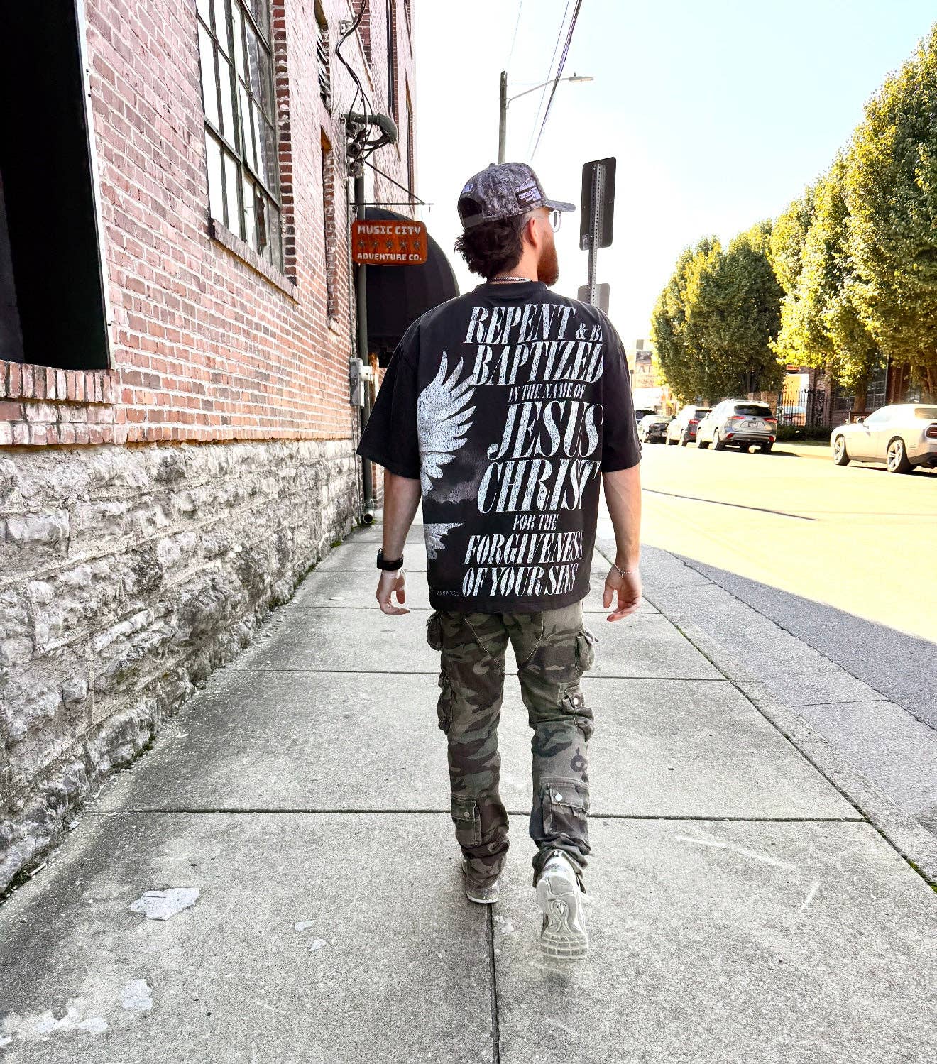 Malta Apparel LLC - Wholesale Screen Printed T-Shirt - Unisex - Holy Spirit [Dove] Wrap-Around Tee (Oversized Fit)6