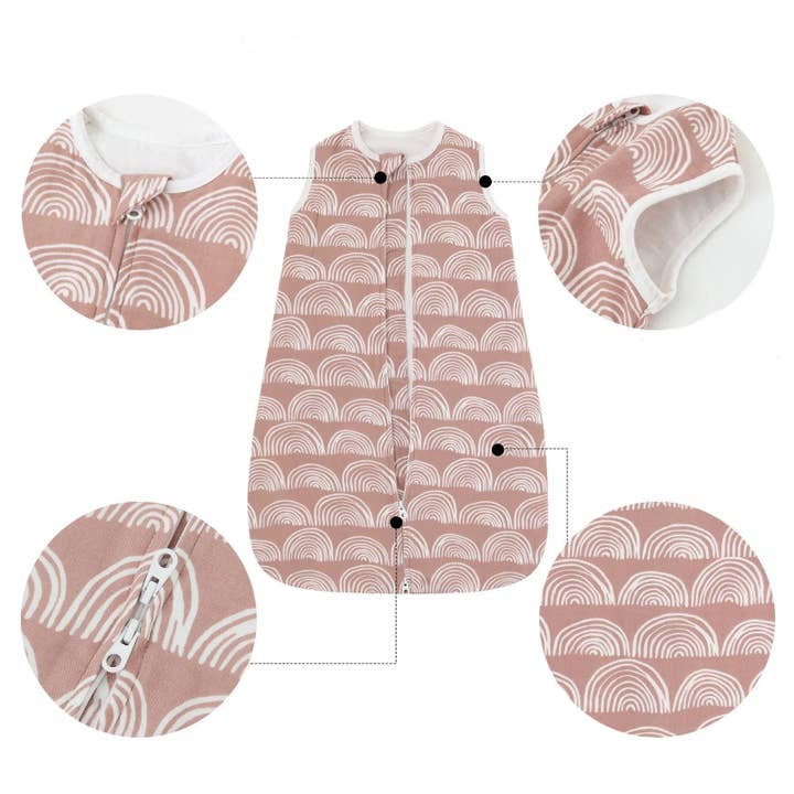 Création cocolyly inc. - Vente Parure de lit – enfant et bébé - Ensemble de literie arc-en-ciel blush pour chambre de bébé6