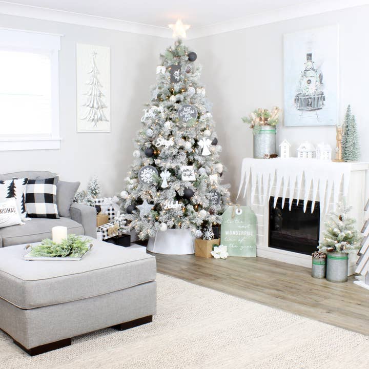 Kurated Korner - Vente Lots de décorations - AuldHome Design Lot de 6 décorations en bois en forme d'aile d'ange6