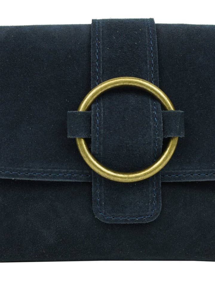 Sac bandoulière en croûte avec boucle dorée 49100 pour la vente par Anais