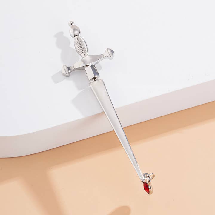 Ashlen - Wholesale Dangle Earrings - SILVER SWORD EARRINGS0