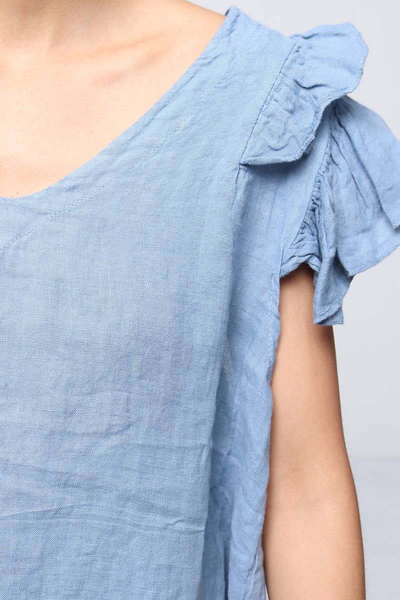 LÉA & LUC - Wholesale Blouse - Women's - 100% Linen Blouse REF. 1201916