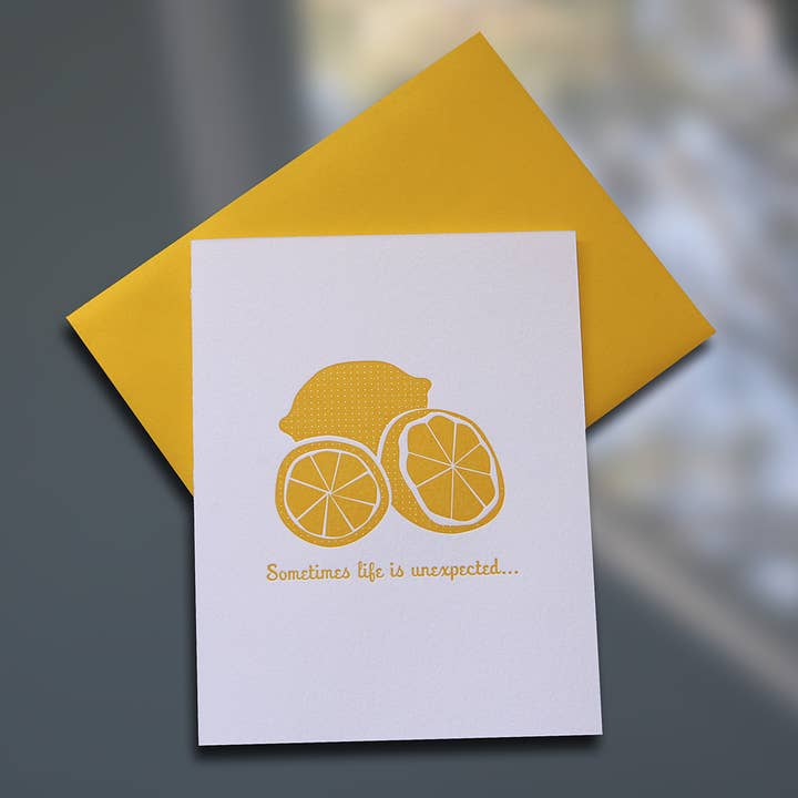 Tarjeta de limones a limonada para venta al por mayor de Sky of Blue Cards