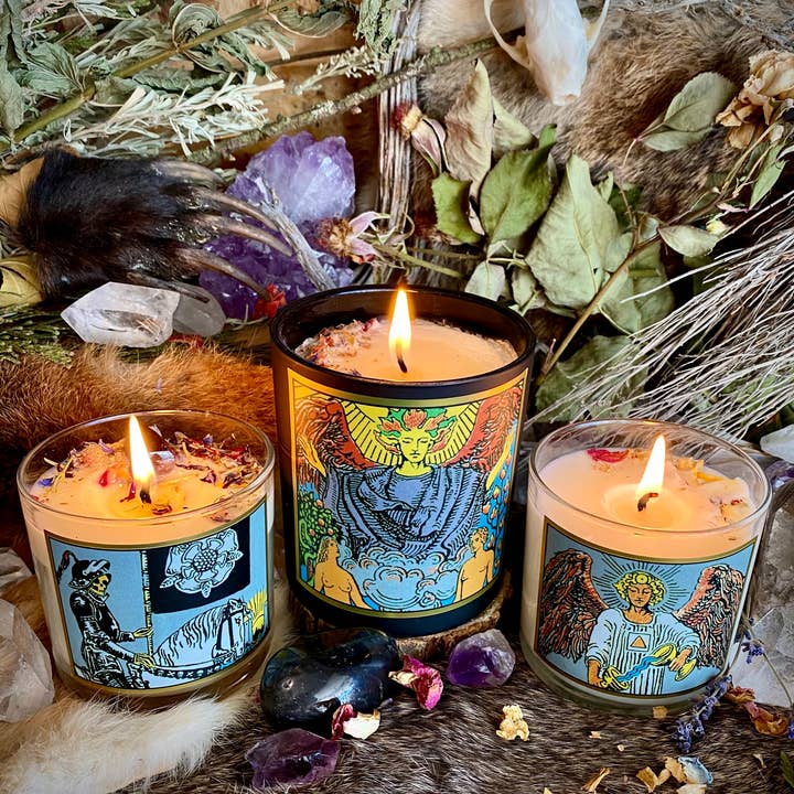 Magic Fairy Candles - Venta al por mayor Velas en tarros - Vela de tarot Lovers de 6oz.