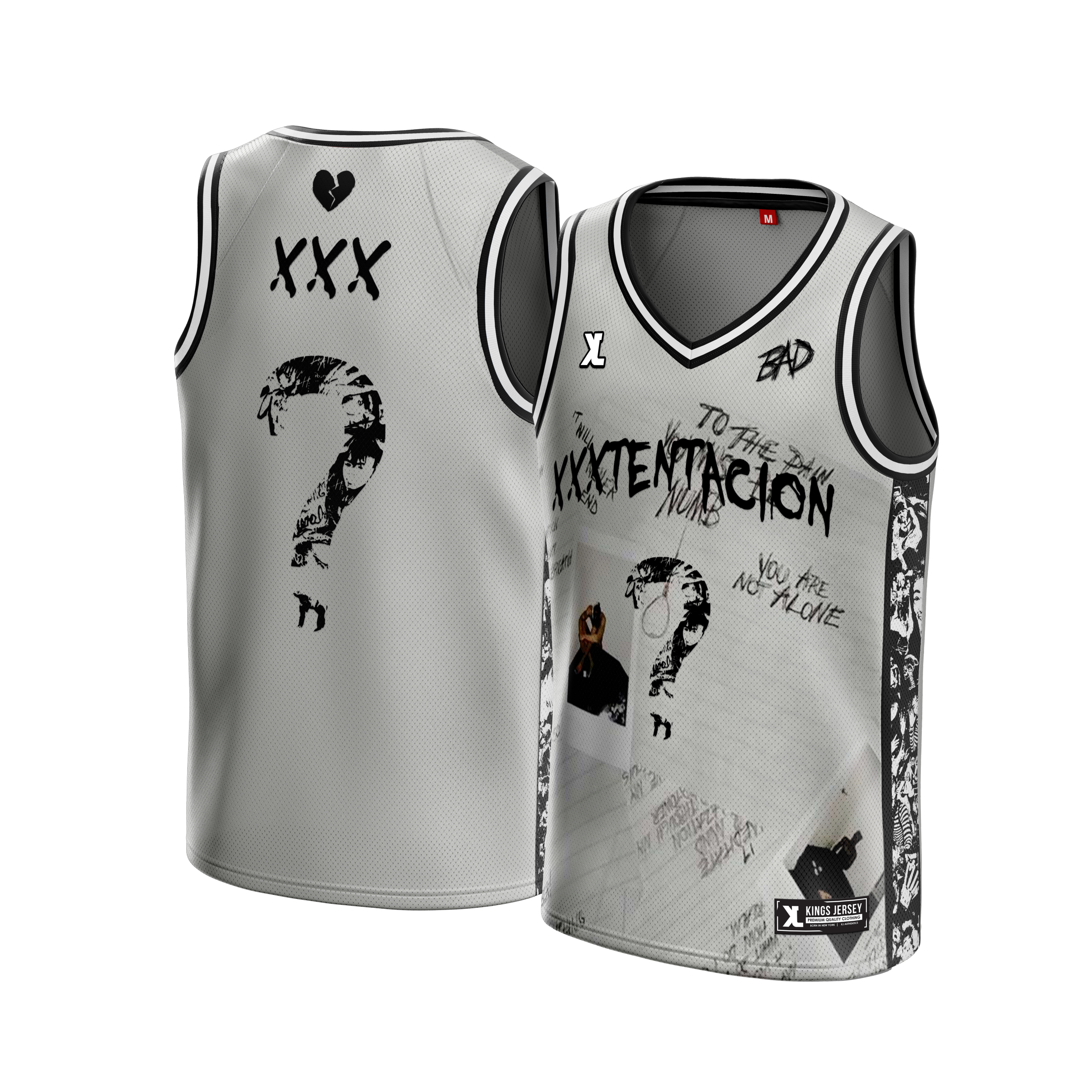 Gray XXX Tentacion? Jersey in vendita all'ingrosso su Faire1