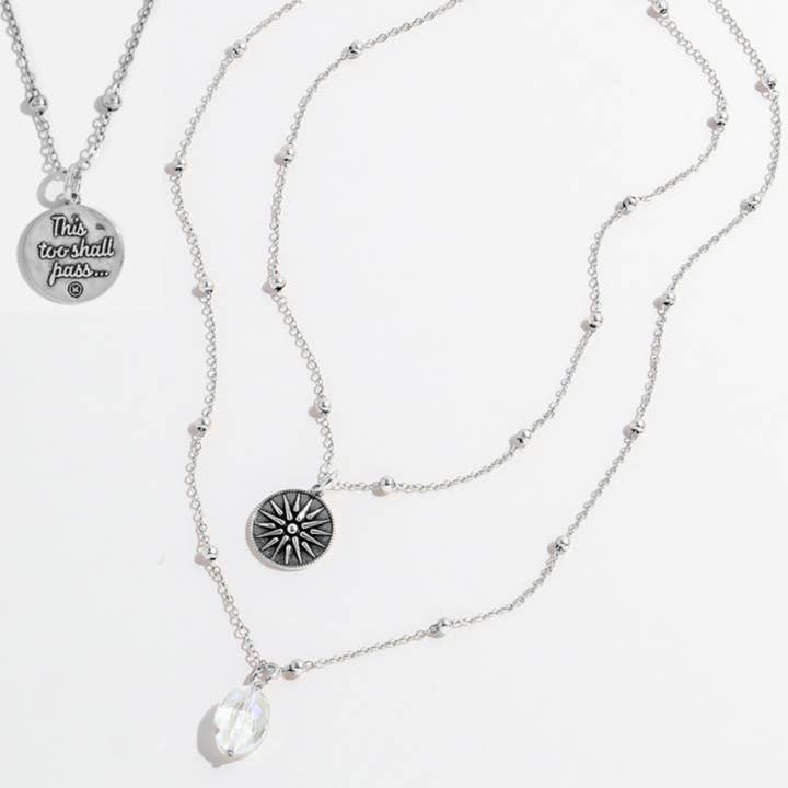 Katia Designs - Wholesale Pendant/Charm Necklace - "This Too Shall Pass" Star Dainty Necklace7