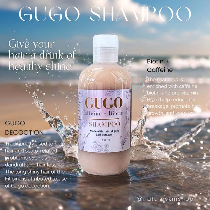 Nature Skin Shop LLC - Wholesale Hair Shampoo - Gugo Shampoo With Biotin + Caffeine